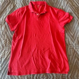 J. crew pique polo shirt - red